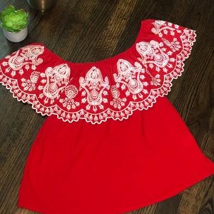 Adorable Over the Shoulder Top